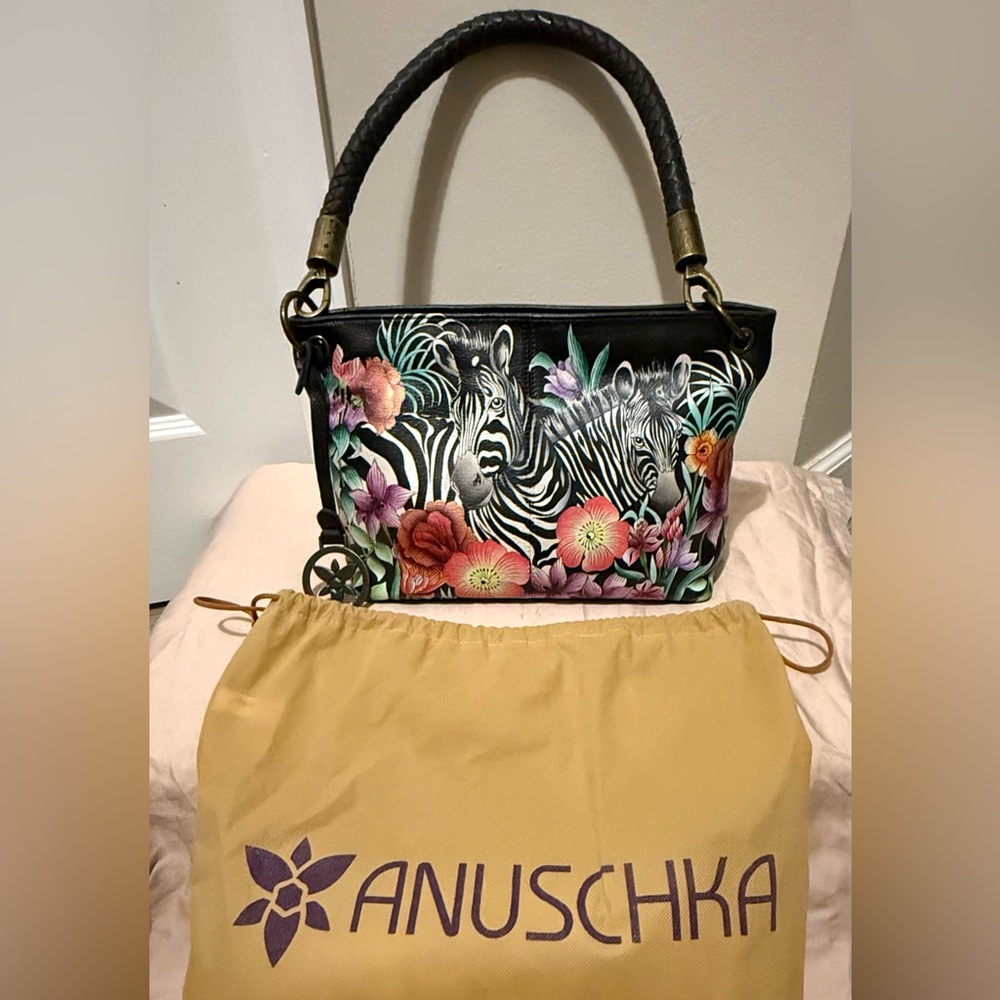 Anuschka Hand-Painted Shoulder Bag
